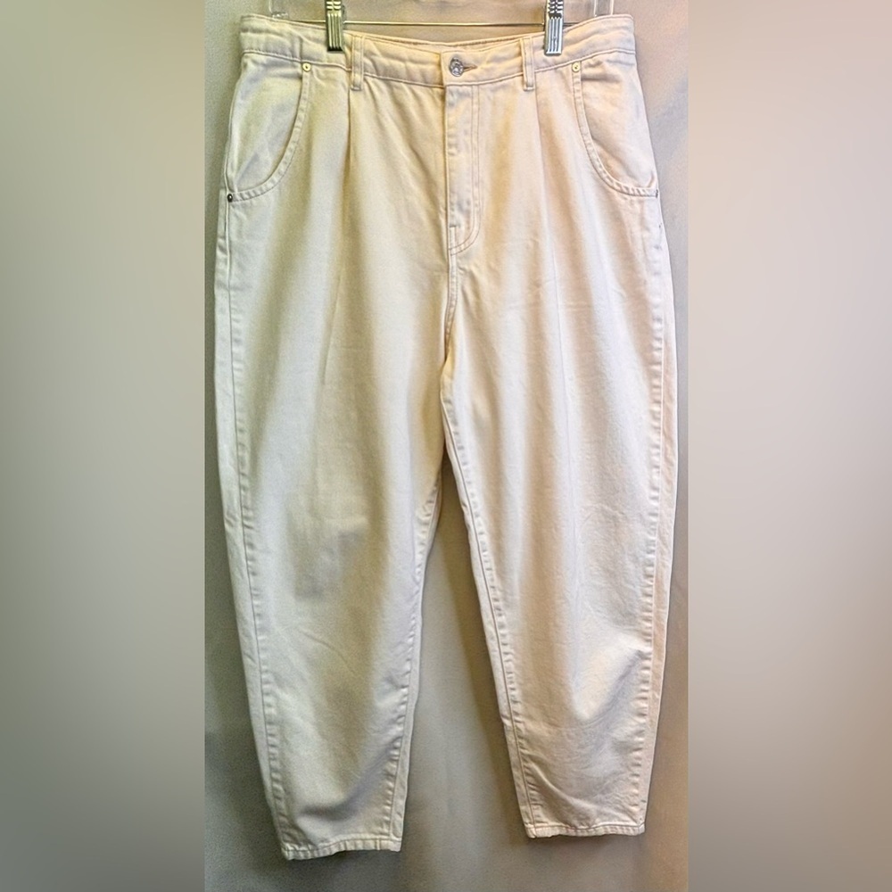 MNG Denim Regina Jeans Size 10 Color Ecru - Picture 2 of 12